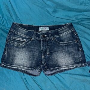 BCX Dark Wash Jean Shorts